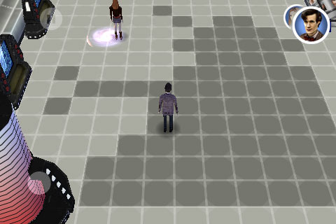 Dalek shape on the floor