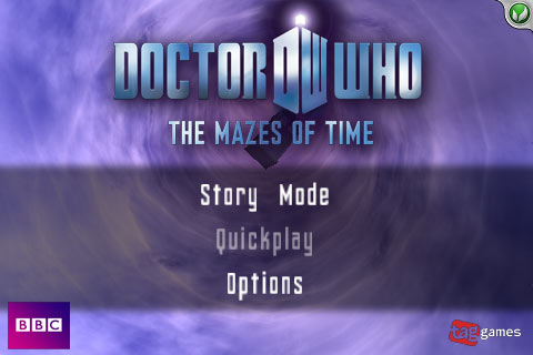 Doctor Who The Mazes of Time intro screen