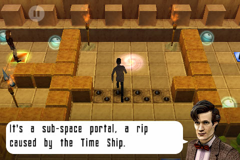 A sub-space portal, a rip caused by the time ship